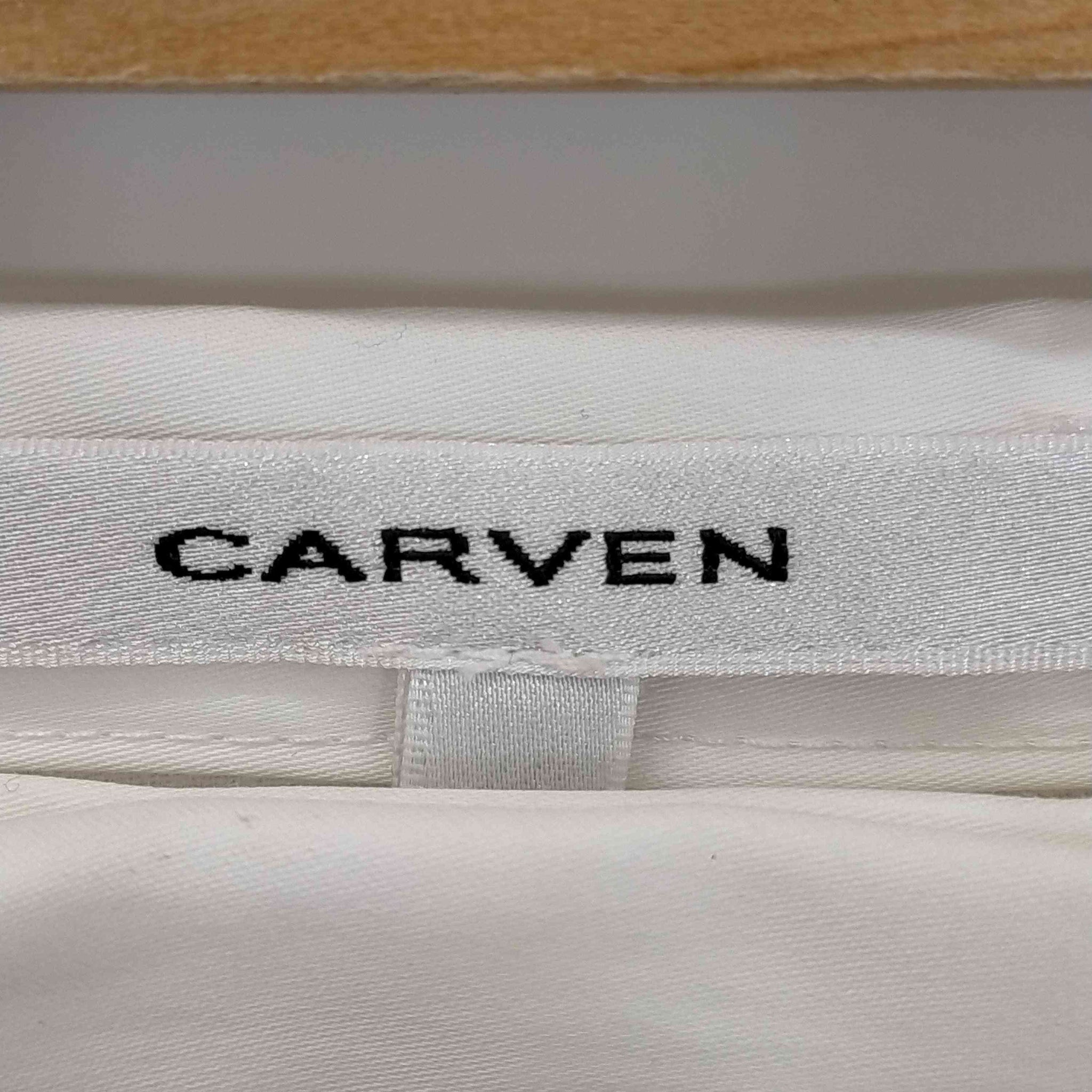 CARVEN(カルヴェン)シルク混 ナイロン フロッキー フラワーパターン スカート