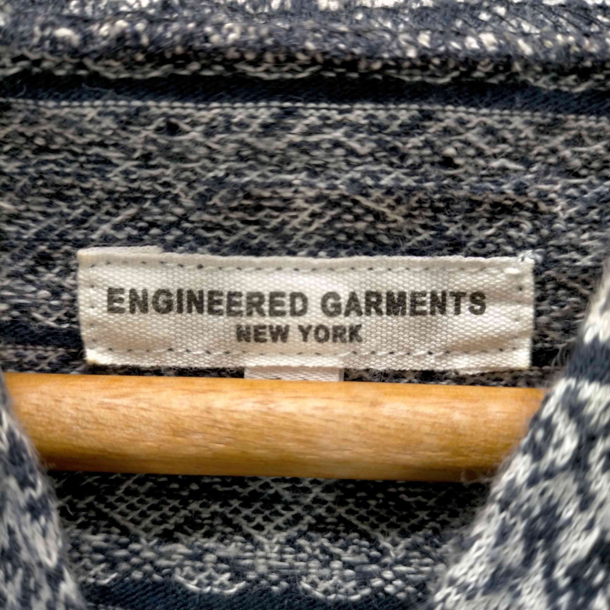 Engineered Garments(エンジニアードガーメンツ)USA製 ノースリーブ 総柄 パーカー