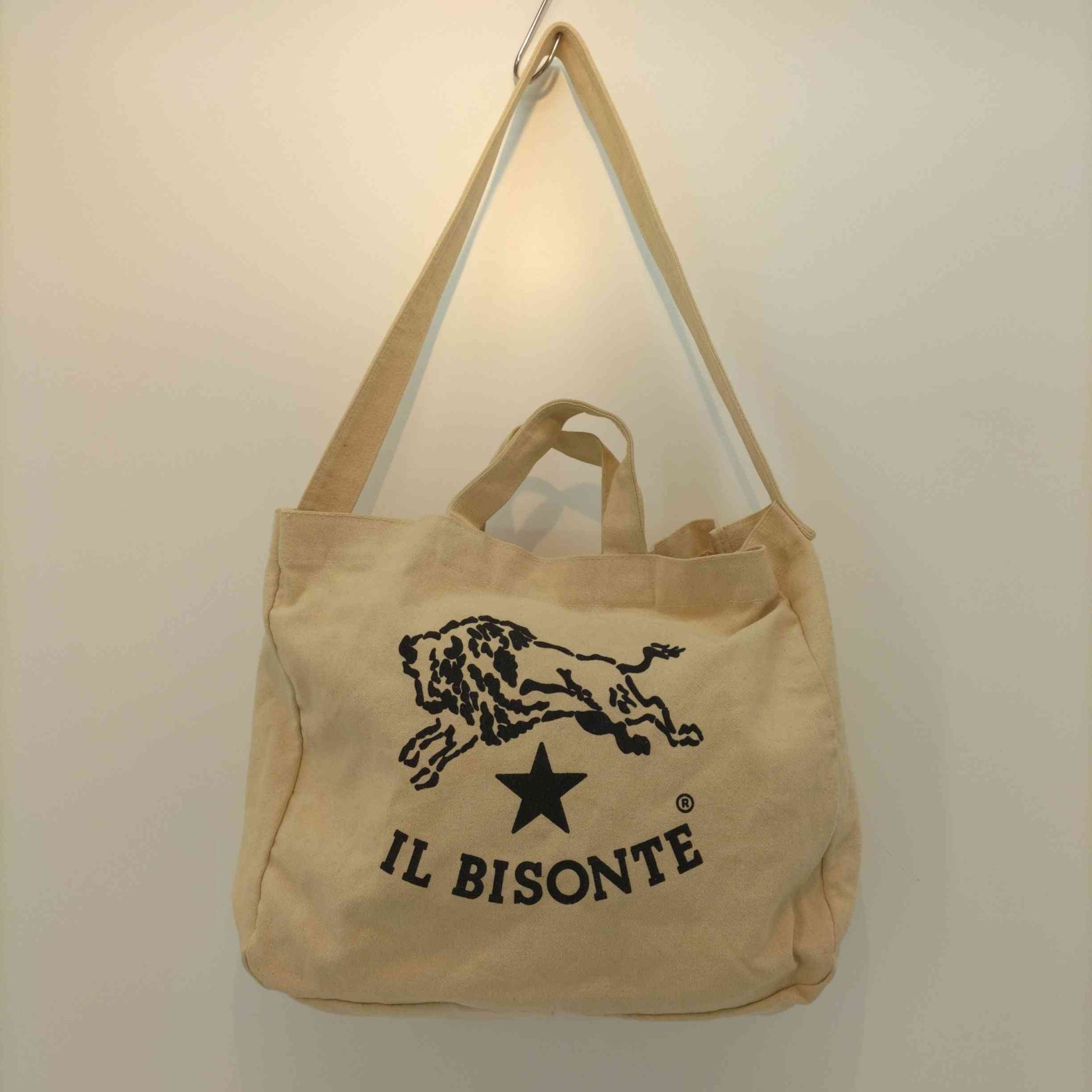 IL BISONTE(イルビゾンテ)2way キャンバスショルダーバッグ トート
