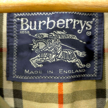 BURBERRYS(バーバリーズ)MADE IN ENGLAND 玉虫色 裏地ノバチェック ステンカラーコート