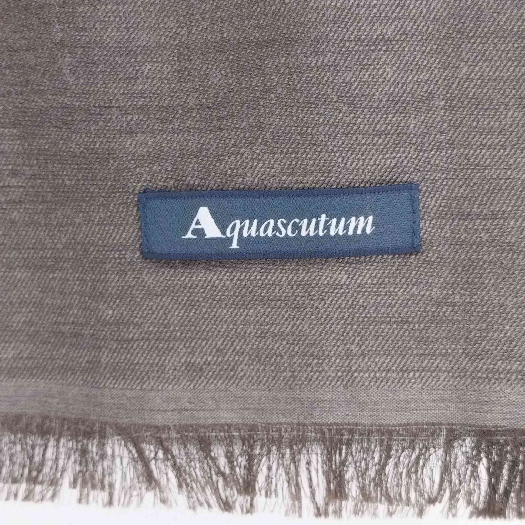 AQUASCUTUM(アクアスキュータム)タータンチェック シルク混ウールマフラー