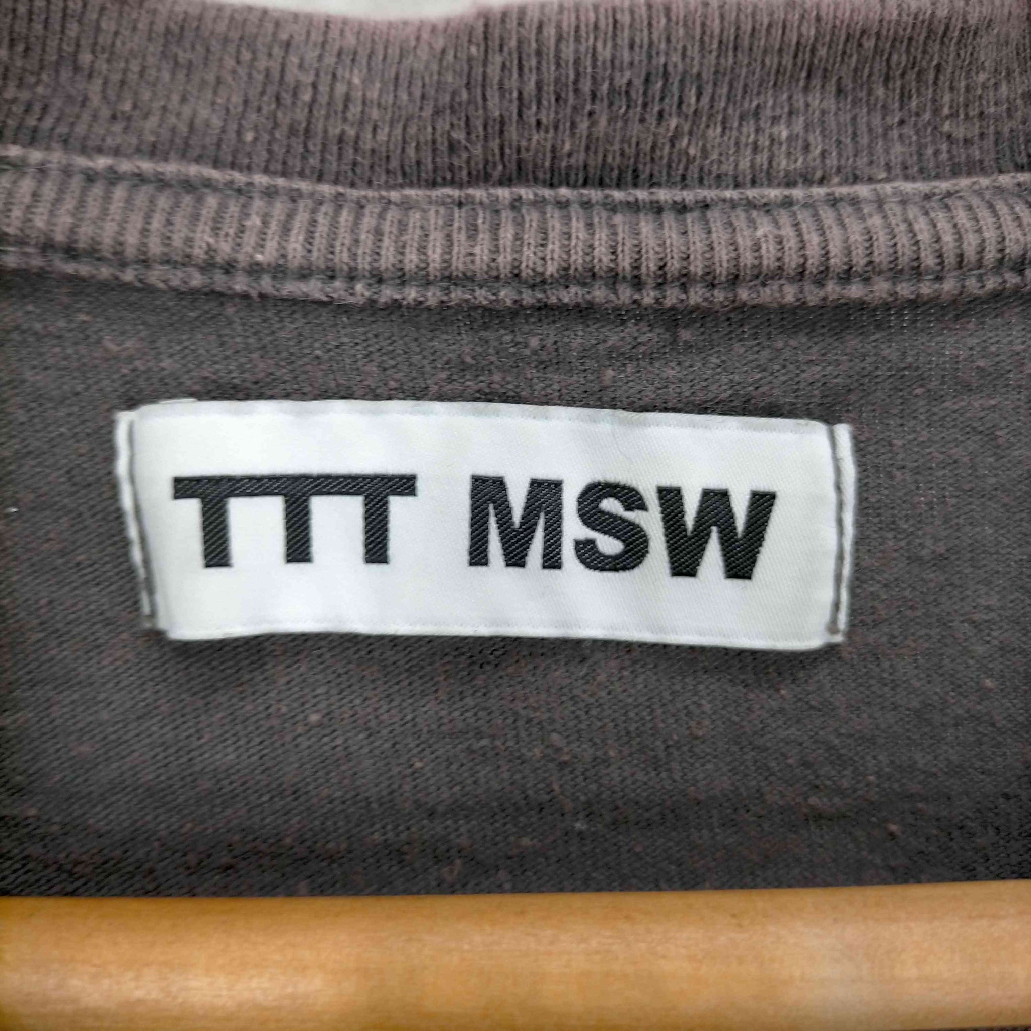 TTT_MSW(ティーモダンストリートウエア)23AW T-SHIRT ダメージ加工