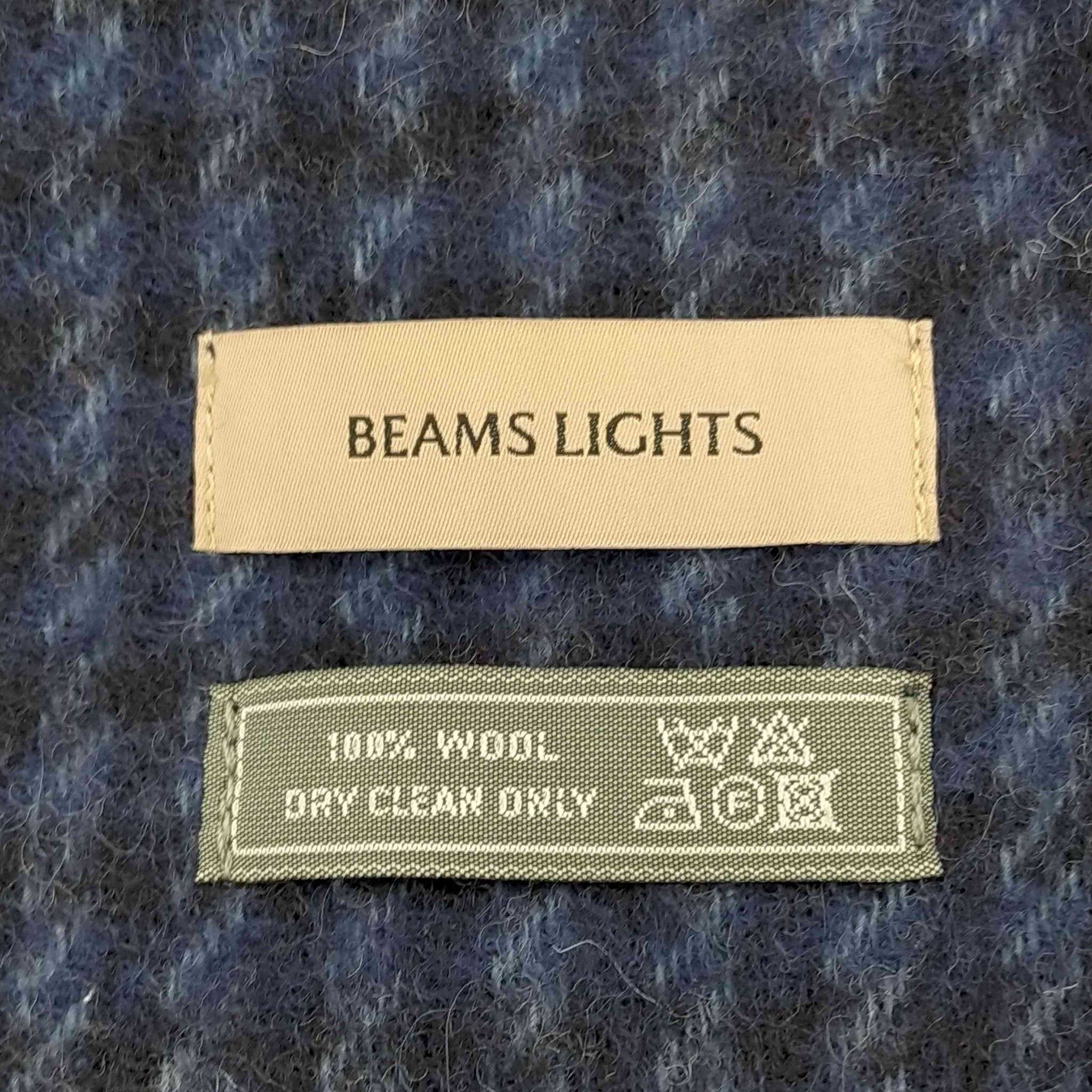 BEAMS Lights(ビームスライツ)ウールチェックマフラー