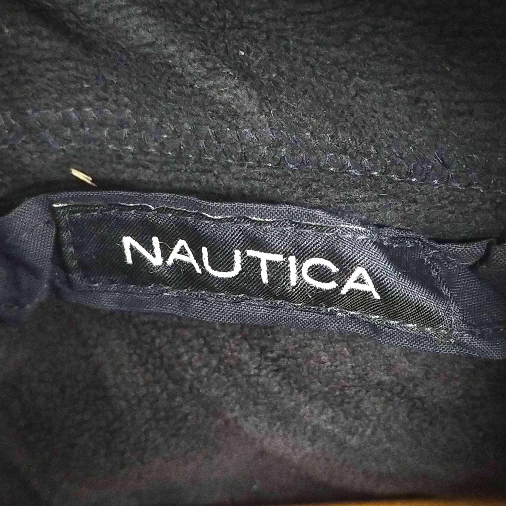 NAUTICA(ノーティカ)裏地フリース バイカラーナイロンジャケット