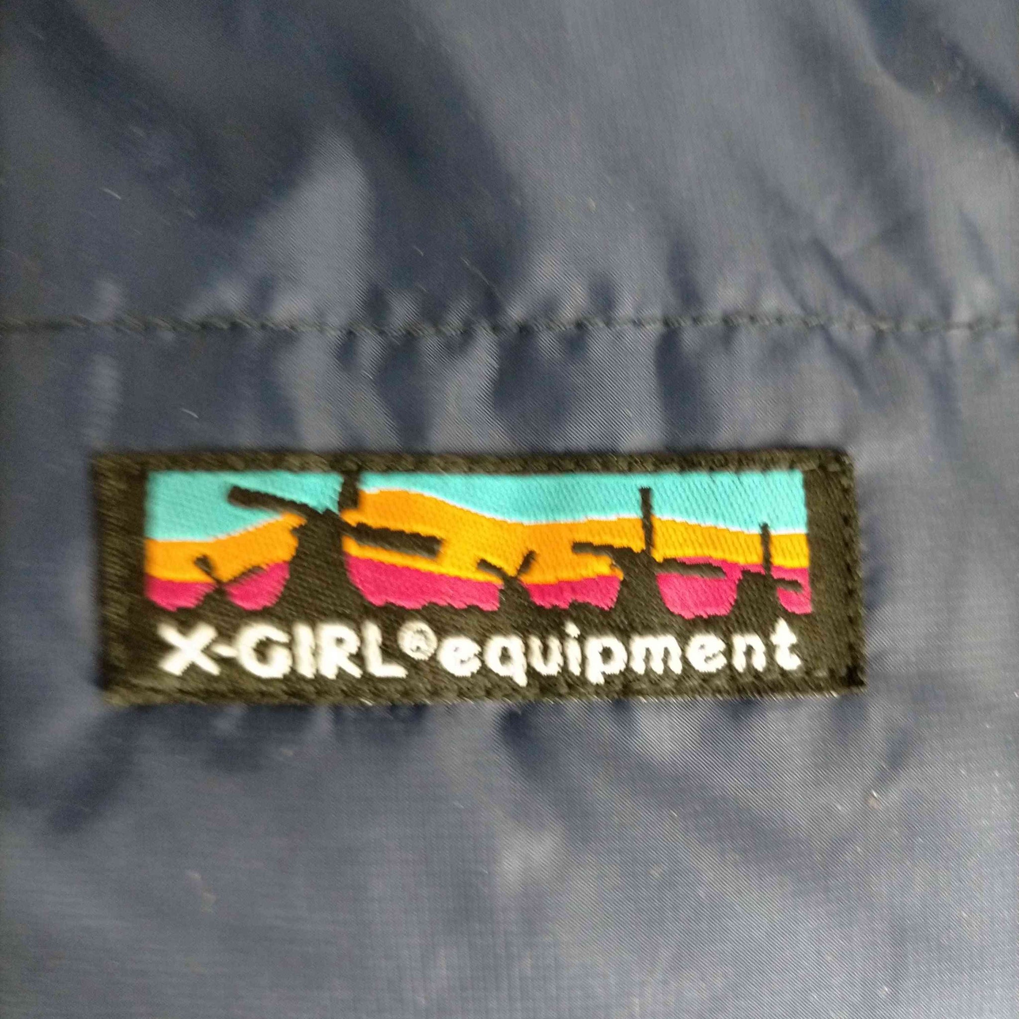 X-girl(エックスガール)00s リップストップナイロン リバーシブル中綿ブルゾン