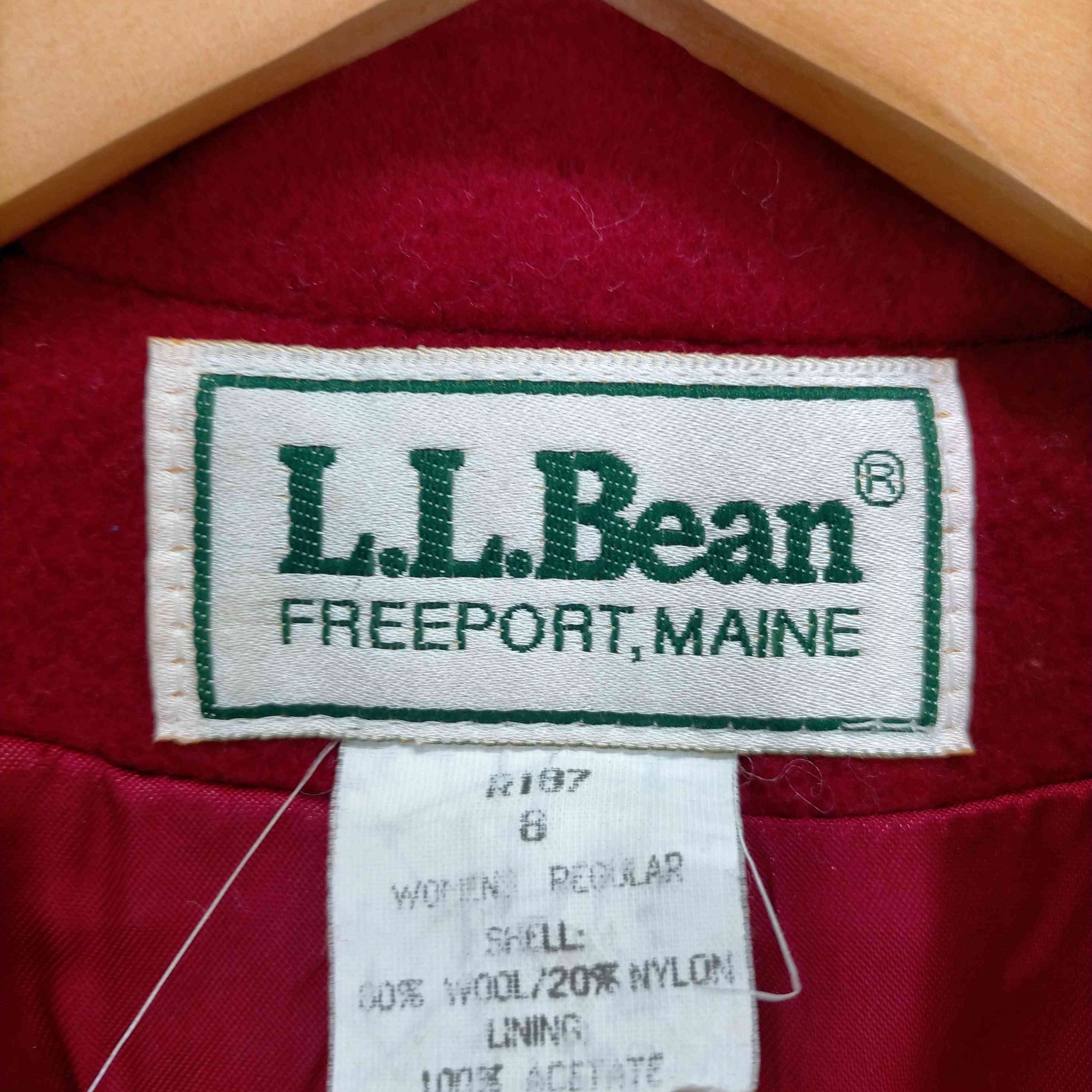 L.L.Bean(エルエルビーン)70-80s MADE IN USA 比翼ダブルボタン メルトンウールコート