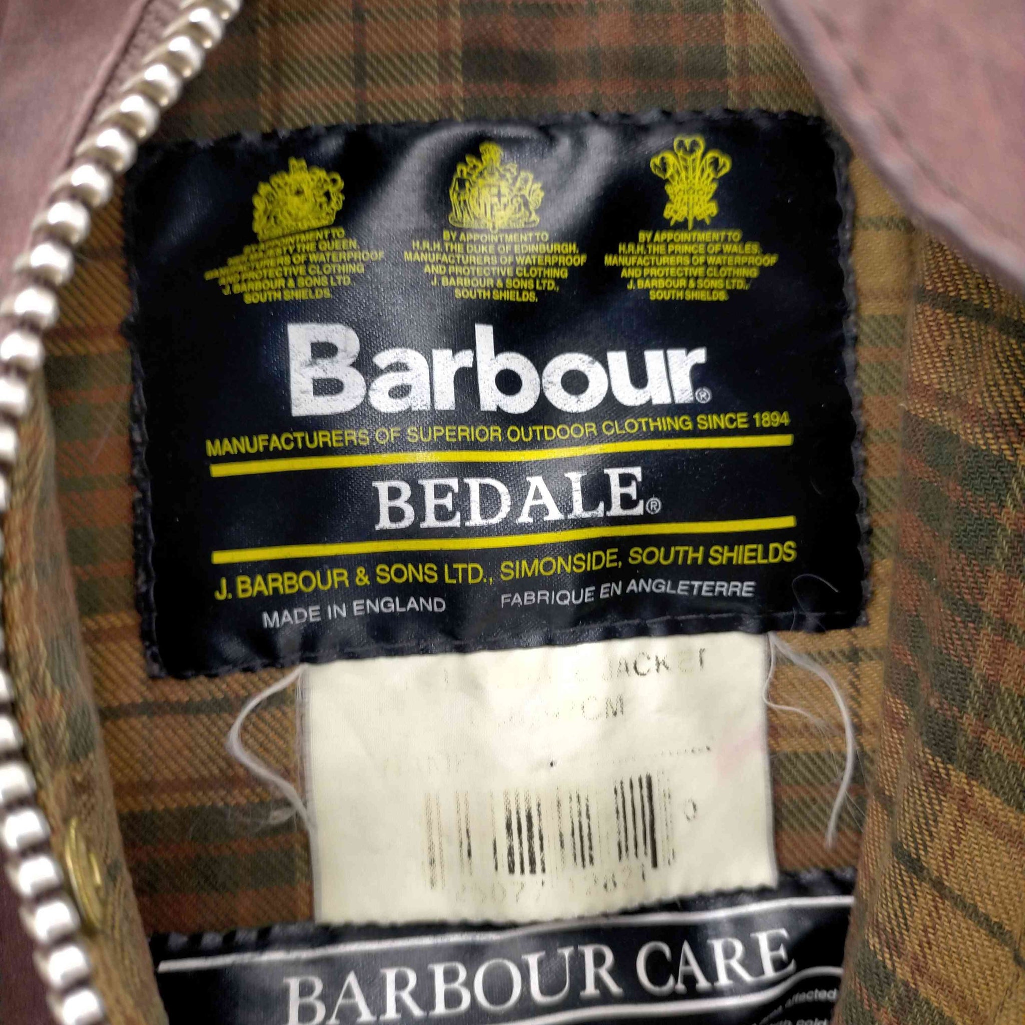 Barbour(バブアー)90S 96年製 3ワラント BEDALE オイルドジャケット