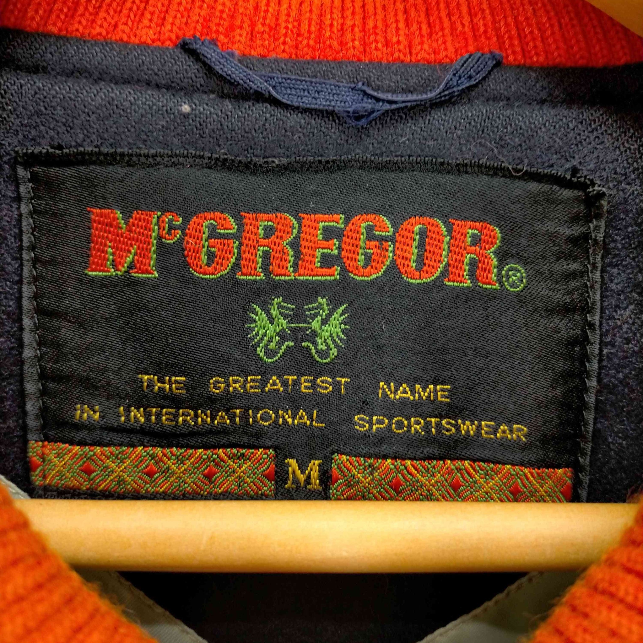 McGREGOR(マックレガー)70s タツノオトシゴタグ ロゴ刺繍スタジャン