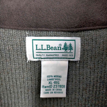 L.L.Bean(エルエルビーン)90S メリノラムウール ハーフジップニット