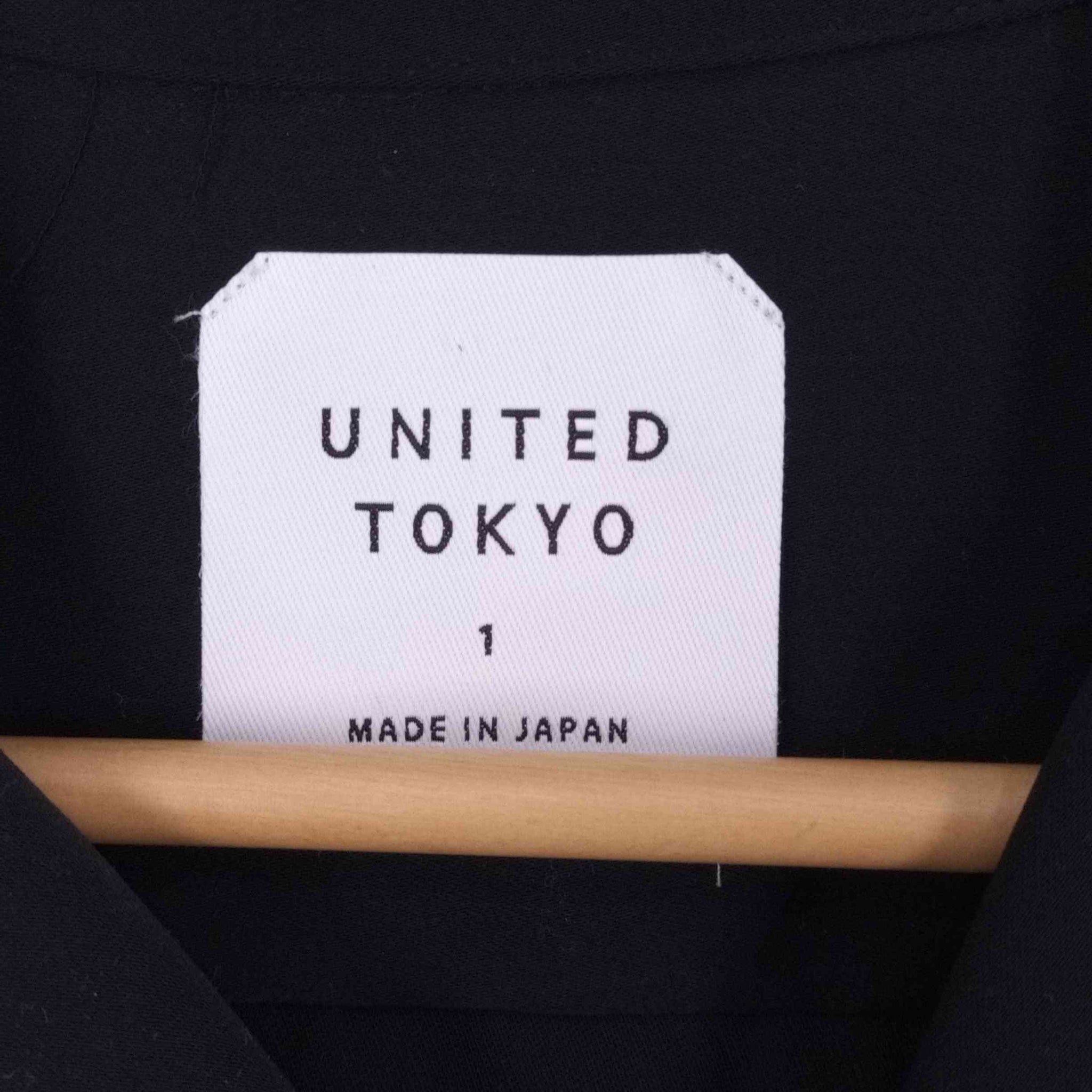 UNITED TOKYO(ユナイテッドトウキョウ)サテンオープンカラーロングスリーブシャツ