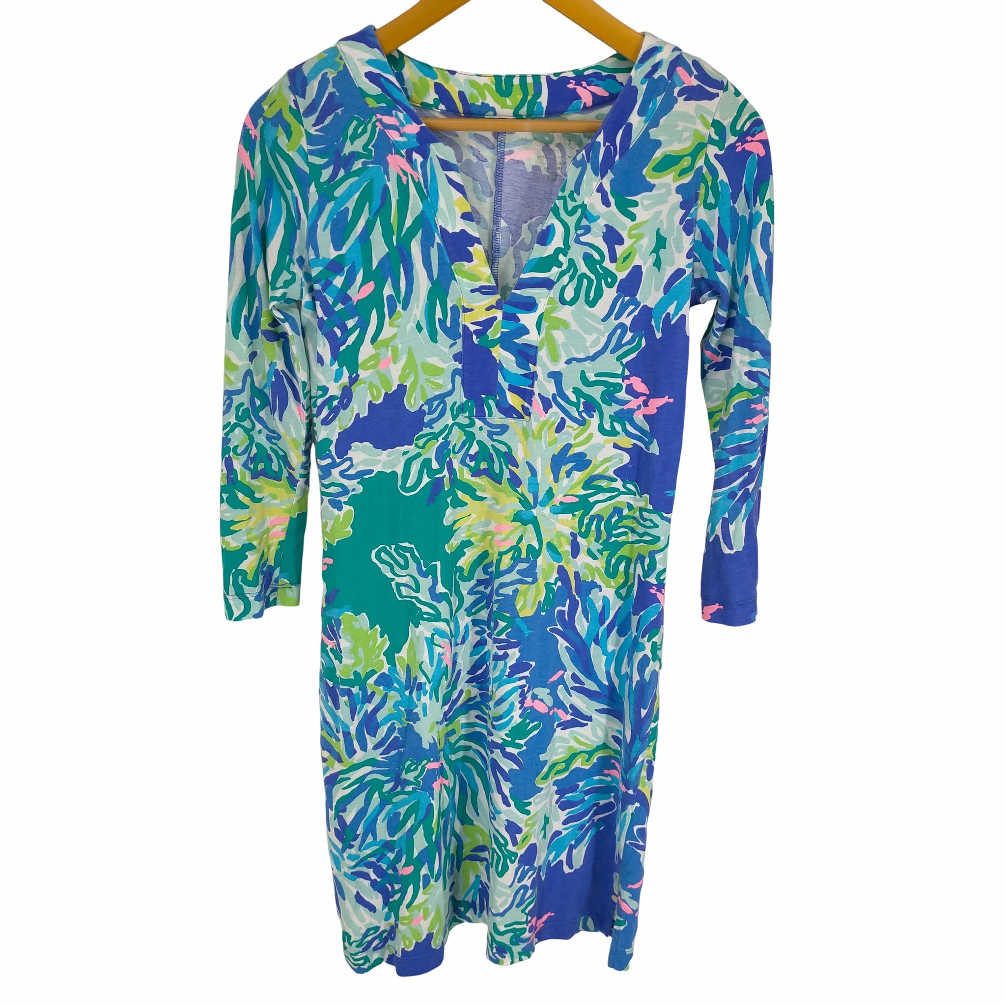 USED古着(ユーズドフルギ){{LILLY PULITZER}}ペリー製 WADE AND SEA RIVA DRESS