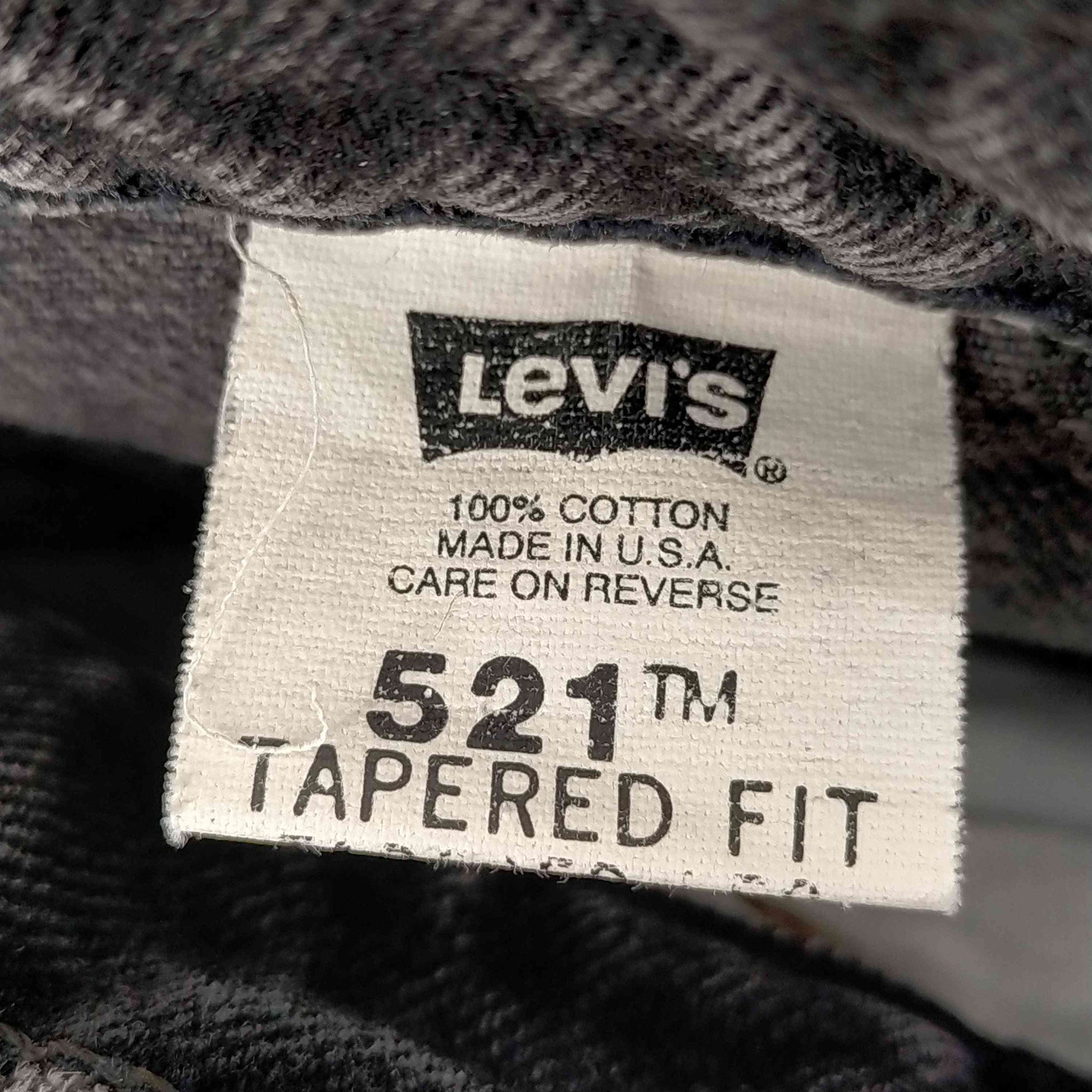 Levis(リーバイス)90S 95年製 01月 USA製 ボタン裏573刻印 後染め ブラックデニムパンツ