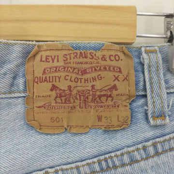 Levis(リーバイス)90S USA製 501 ボタン裏501刻印 ボタンフライ デニム パンツ 99年製 脇割