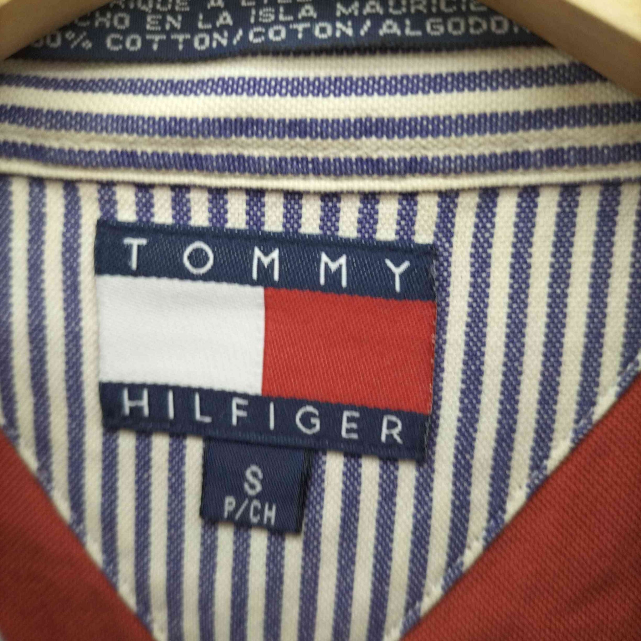 TOMMY HILFIGER(トミーヒルフィガー)90-00S ワンポイント 刺繍 ポケット L/S ボタンダウン シャツ