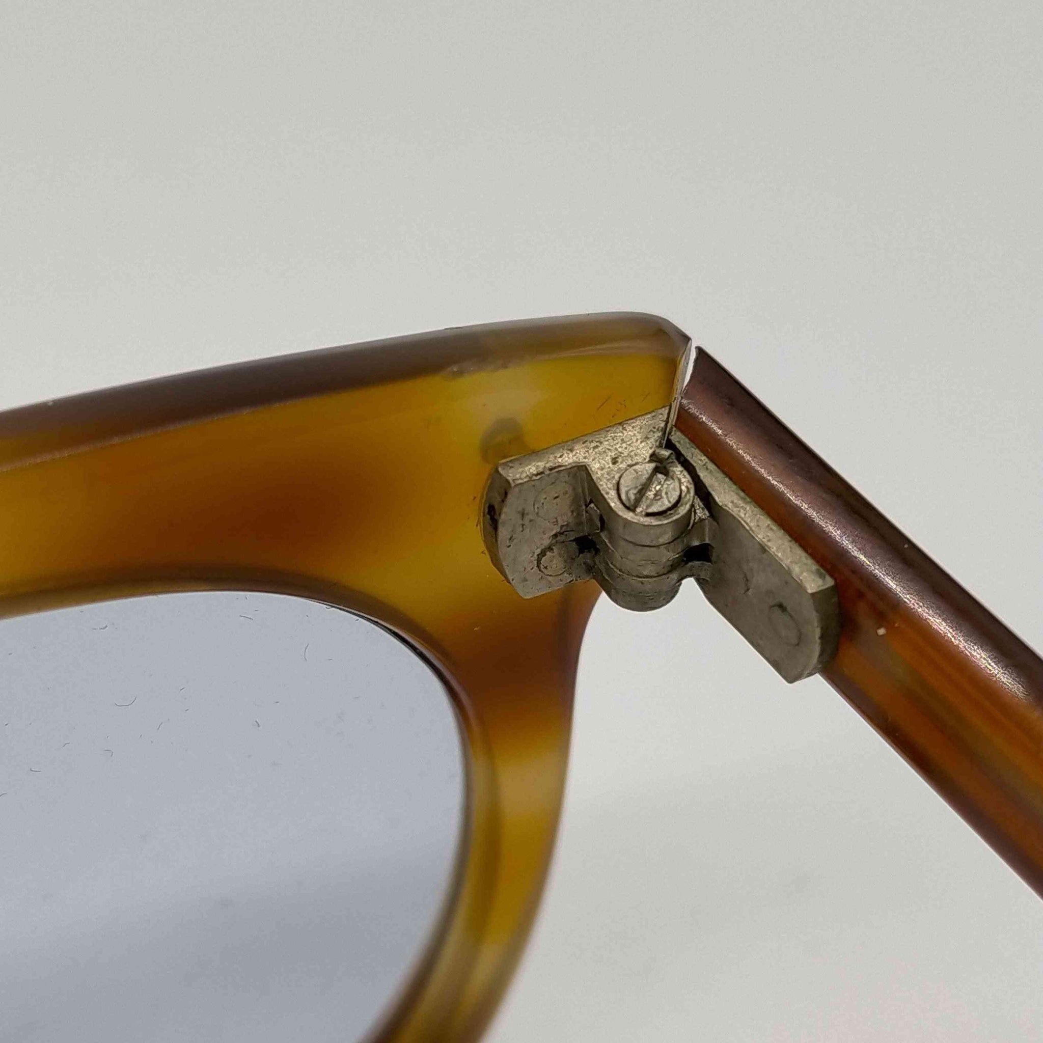 USED古着(ユーズドフルギ)40-50s French Frame セルロイド カシメ 2ドット アイウェア メガネ