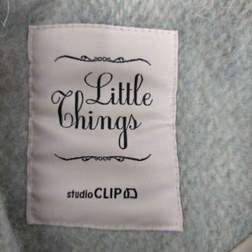 Little things studio CLIP(スタディオクリップ)ウール混 ノーカラーコート