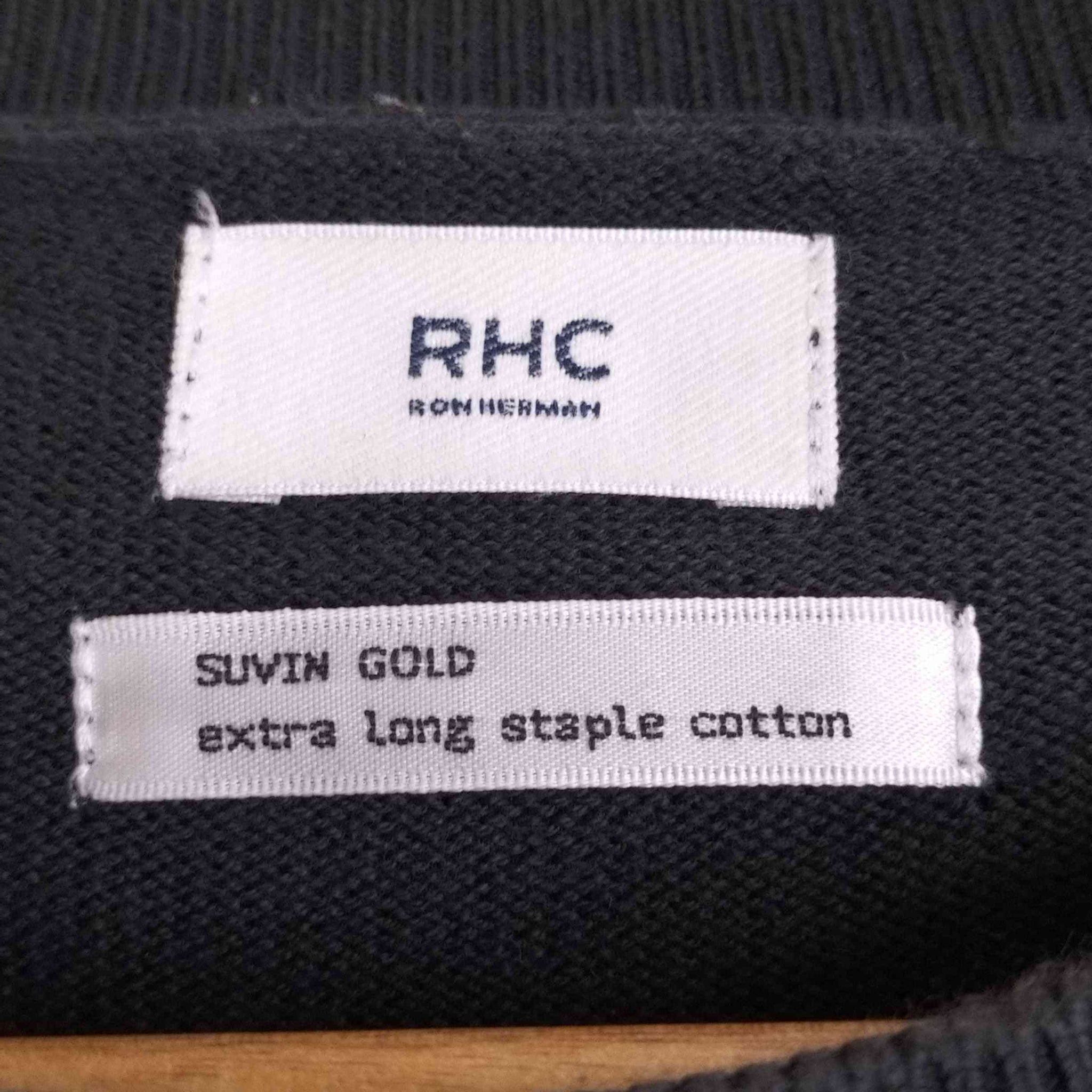 RHC Ron Herman(アールエイチシーロンハーマン)SUVIN GOLD extra long staple cotton クルーネックコットンニット