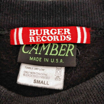 CAMBER(キャンバー)USA製 burger recordsプリント スウェット