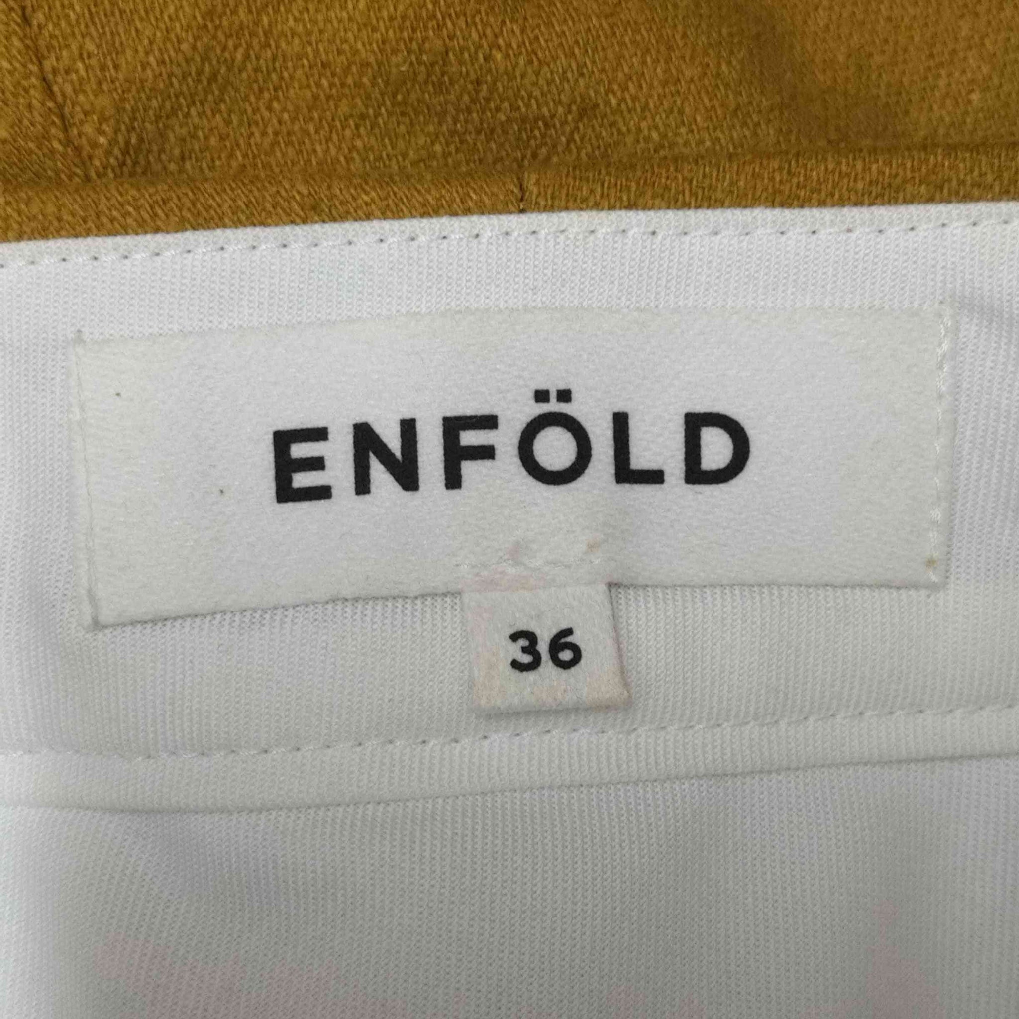ENFOLD(エンフォルド)シルク ネップ ワイド スラックスパンツ