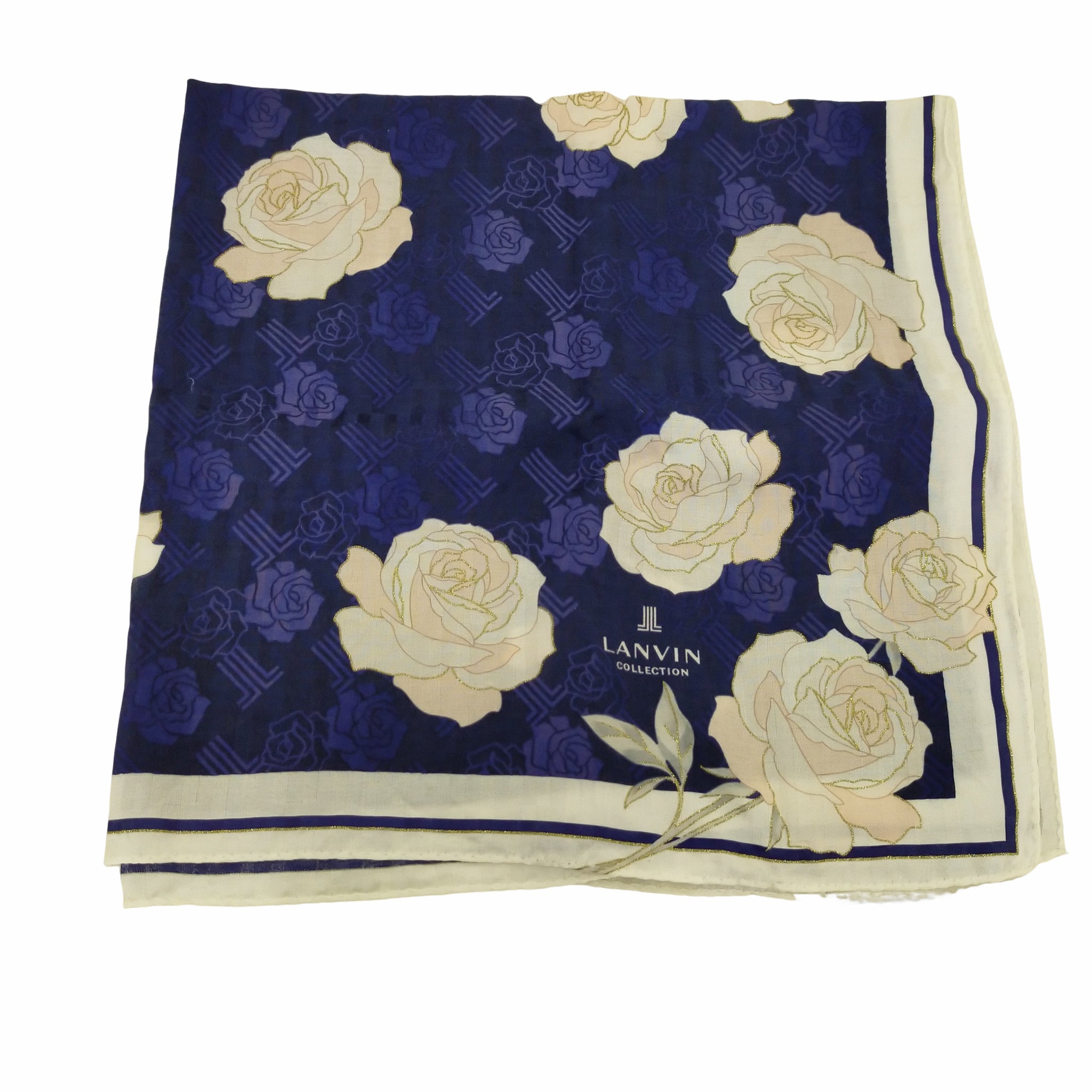 LANVIN en Bleu(ランバンオンブルー)花柄スカーフ