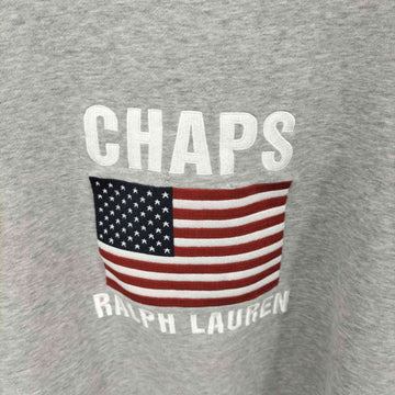 CHAPS RALPH LAUREN(チャップスラルフローレン)星条旗 刺繍デザイン 長袖スウェット