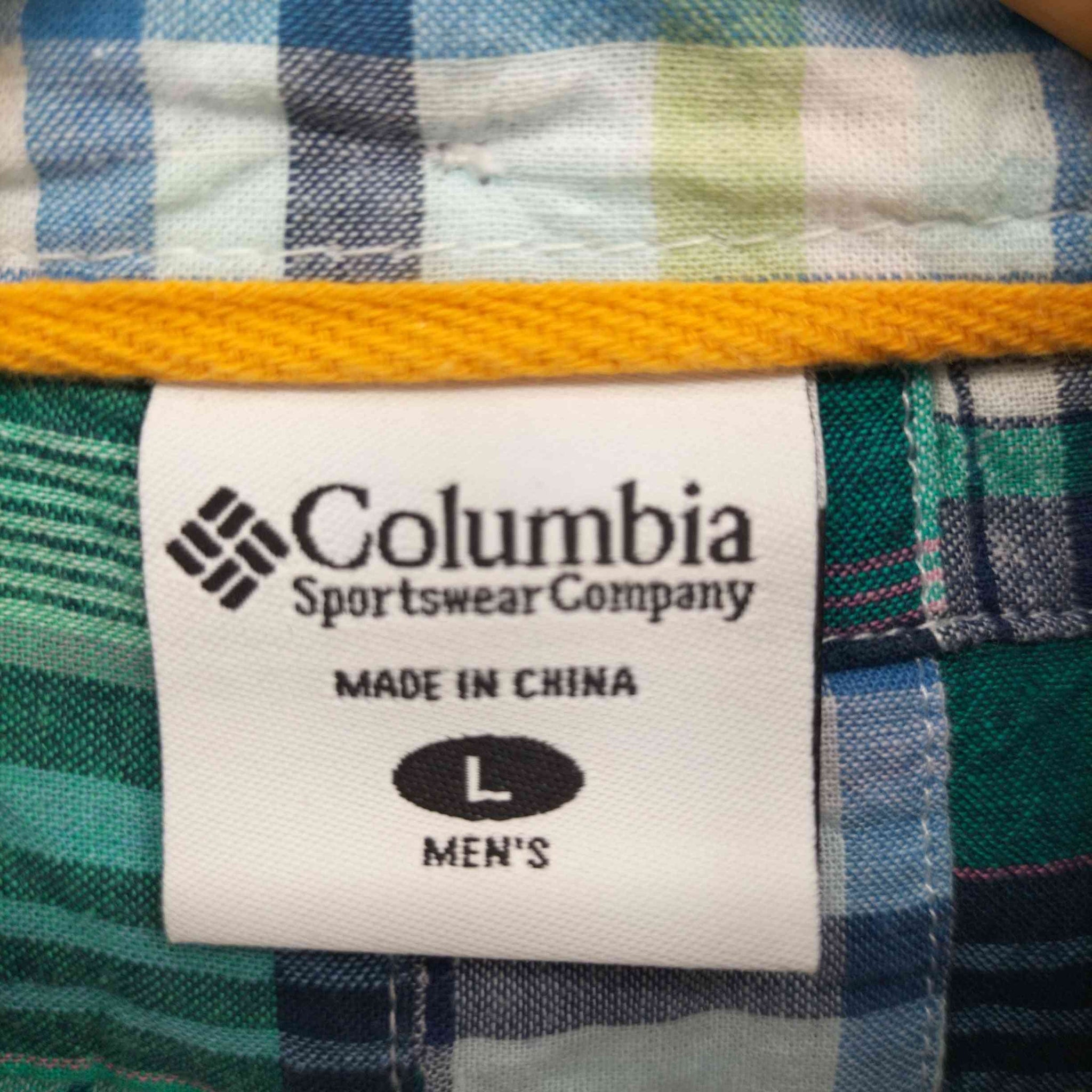 Columbia Sportswear(コロンビアスポーツウェア)チェック柄 BD パッチワーク S/S シャツ