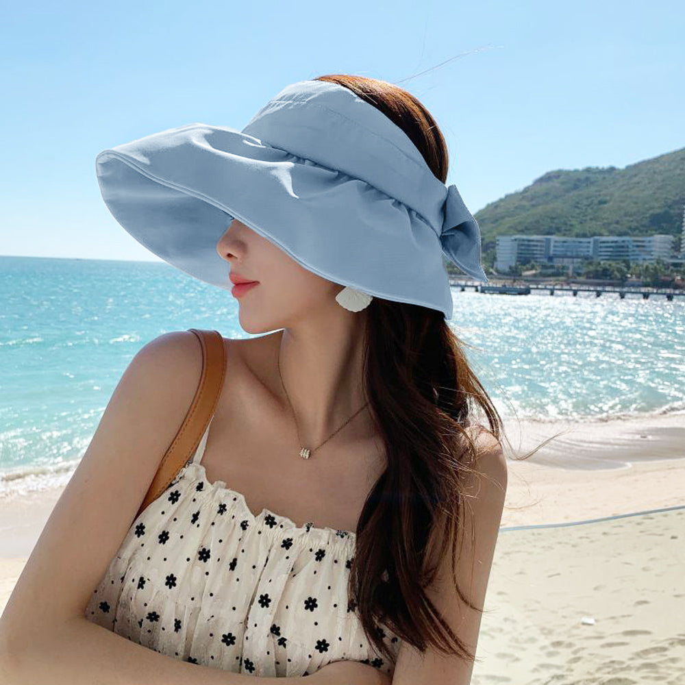 サンバイザー 小顔 UV対策帽子 韓国