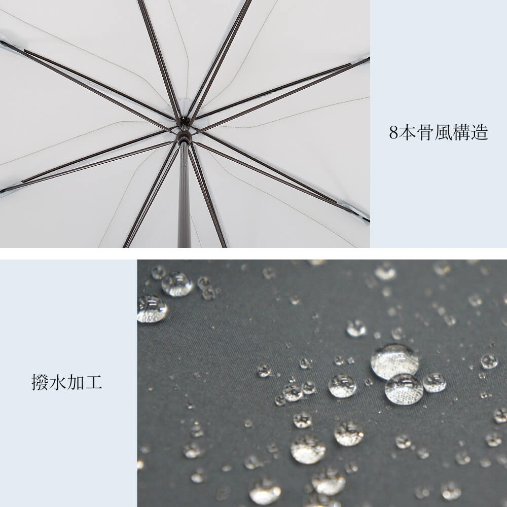 日傘　傘　晴雨兼用　長傘　レディース　ＵＶカット　ブルー　シンプル　おしゃれ　紫外線カット　高見え　かわいい