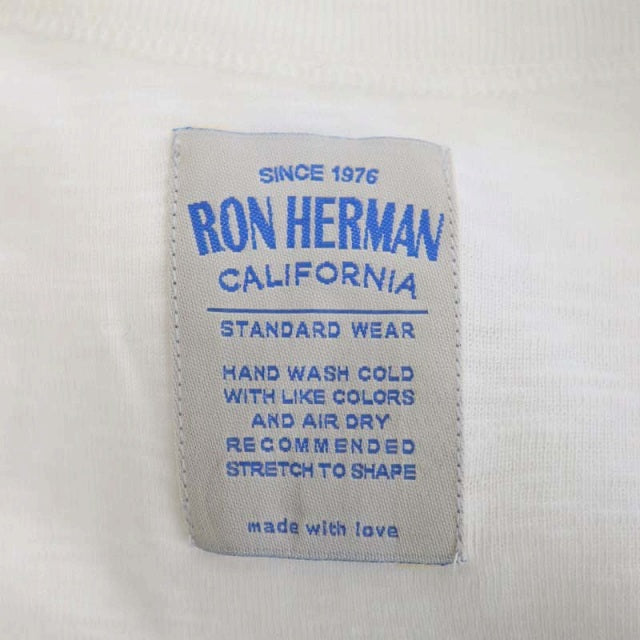 Ron Herman(ロンハーマン)タンクトップ カットソー Vネック XS 白 ホワイト /AO ■OS 【中古】【ブランド古着バズストア】