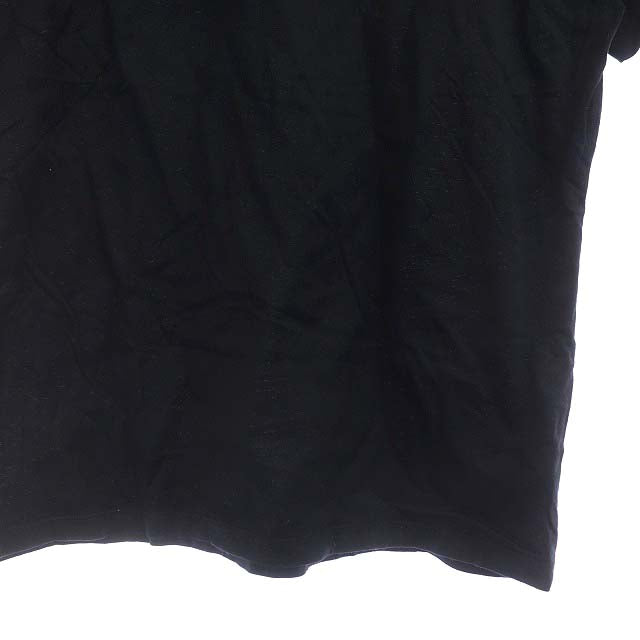 BURBERRY BLACK LABEL(バーバリーブラックレーベル)Tシャツ カットソー 半袖 Vネック 3 黒 ブラック /AO 【中古】【ブランド古着バズストア】