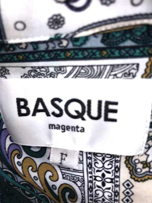 BASQUE magenta(バスクマゼンタ)レーヨン ペイズリー オープンカラーシャツ 【中古】【ブランド古着バズストア】