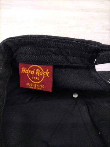 Hard Rock Cafe(ハードロックカフェ)ラメロゴ6パネルキャップ GUAM 【中古】【ブランド古着バズストア】