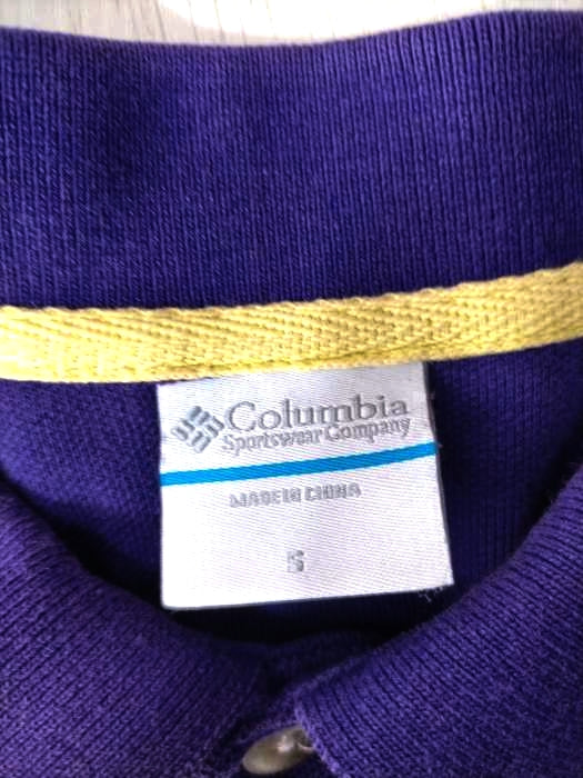 Columbia(コロンビア)ロゴ刺繍 ポロシャツ 【中古】【ブランド古着バズストア】