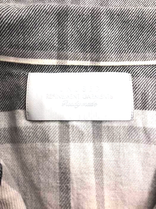 UNUSED(アンユーズド)22SS fringe short sleeve check shirt