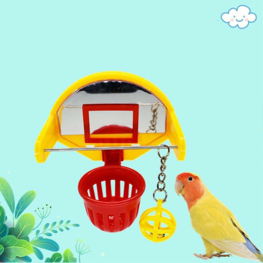小鳥 インコ オウム バスケット 訓練 学習 遊び ストレス解消 運動