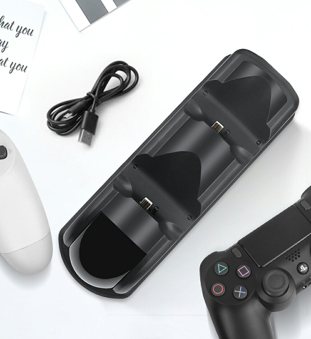 急速充電 PS4 コントローラー 充電器 充電スタンド pro PS4 Slim LED
