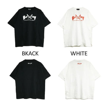 BAD BOY Tシャツ メンズ レディース 送料無料 バッドボーイ ブラック 黒 ホワイト 白 パロディ ロゴ プリント 半袖 トップス ストリート ユニセックス