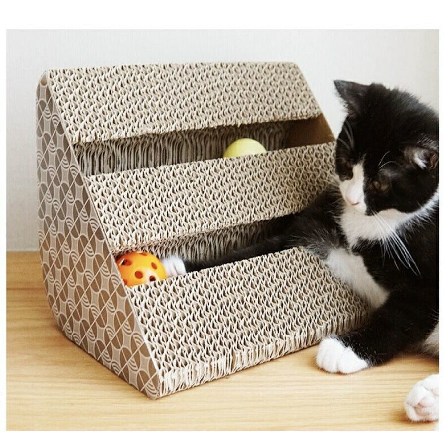 ネコ爪とぎおもちゃ猫おもちゃ兼用ボール入鈴送料無料