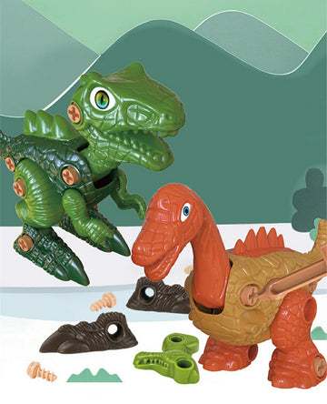 恐竜おもちゃ 組み立て 知育玩具 DIY パズル 4種類セット 男の子 女の子 誕生日 プレゼント ギフト サプライズ こどもの日 クリスマス