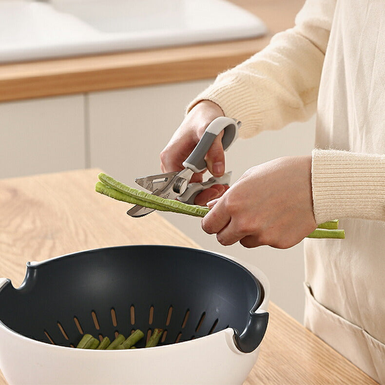 キッチンハサミ 料理ばさみ はさみ 多機能 便利 簡単 安全 クッキング用品 引越し 耐熱 調理