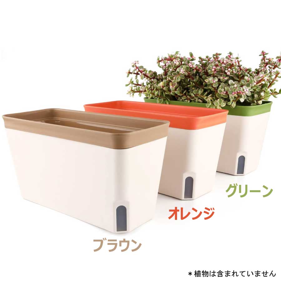 プランター 27cm 植木鉢 給水鉢 底面給水 スリット鉢 ハーブ 多肉植物