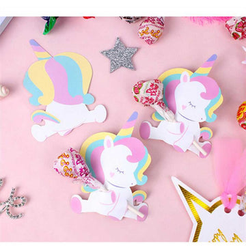 10個セット ユニコーン キャンディーホルダー 誕生日 装飾パーティー キッズ 使いやすい 盛り上がる 女の子 男の子 子供用 キッズ  かわいい メール便