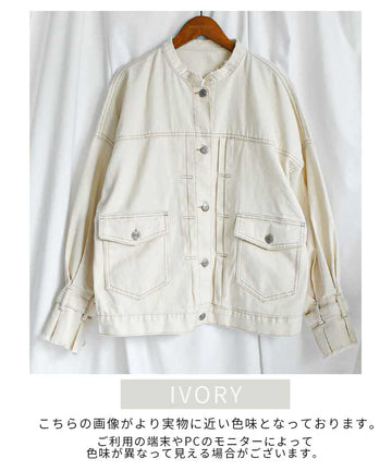 Candy sleeve twill jacket 21027　キャンデイスリーブツイルジャケット　キャンデイスリーブ　ジャケット　ツイルジャケット　ライトアウター　韓国ファッション　ショートアウター