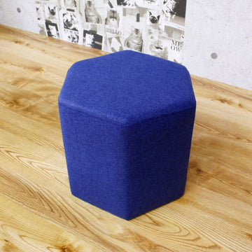 Ｈｅｘ（ヘクス）　カラースツール　六角形タイプ　作業椅子　作業用　積み重ね　コンパクト　すきま収納　積み重ね　北欧　子供　キッズチェア　オットマン　足置き　スツール　ファブリック　おしゃれ　六角　六角形