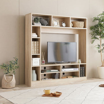 壁面収納付きテレビボード 幅１３５ｃｍタイプ ＴＶボード テレビ
