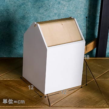 Ｙｕｍｏ（ユウモ）　木製コンパクトダストボックス　ダストボックス　テレワーク　ゴミ箱　スリム　キッチン　ワンルーム　隙間　おしゃれ　北欧　新生活　新生活　夏　ｙａｍａｔｏｊａｐａｎ　ＹＫ１８－１０８　ホワイト　ブラウン　シナ合板　ＭＤＦ