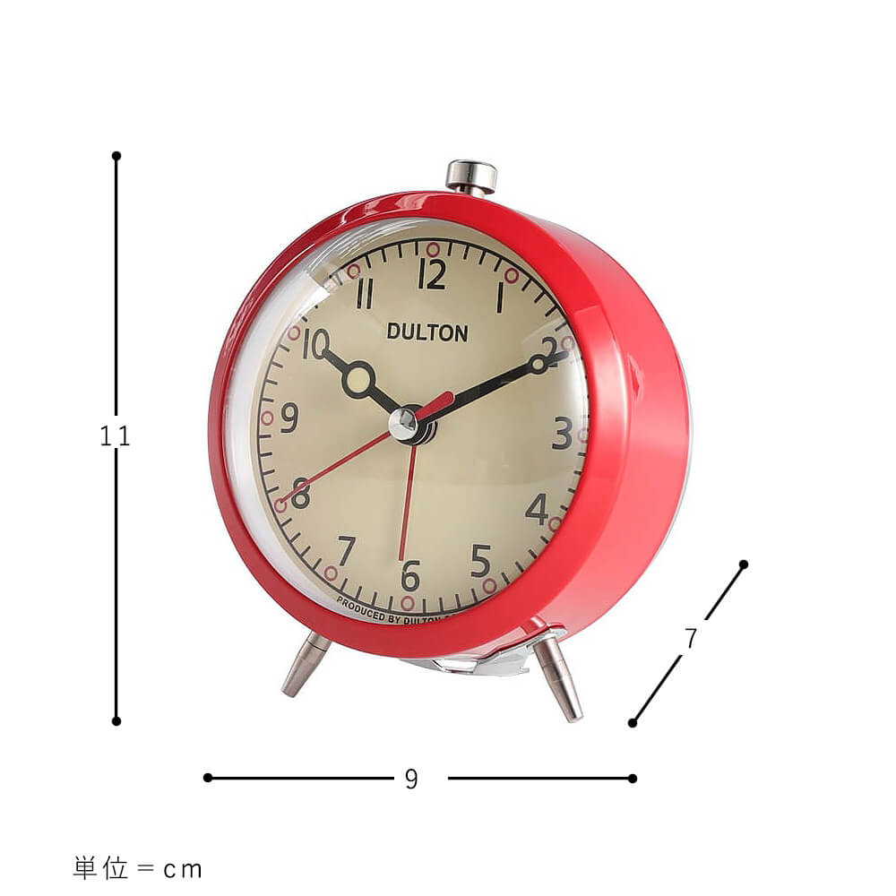 アラームクロック　ダルトン　アラームクロック　クローム　目覚まし時計　置時計　置き時計　おしゃれ　シンプル　アメリカン　レトロ　ポップ　ナチュラル　シンプル　北欧　レトロ　西海岸　ミッドセンチュリー　ｍｅｇｌａｓ　メグラス