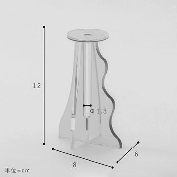 Ｐｌｙｉｎｇ（プライング）ＩＣＨＩＲＩＮＶＡＳＥｐａｌｅｃｏｌｏｒ花瓶おしゃれ一輪挿し花器インテリア雑貨フラワーベースアクリルリビングディスプレイ玄関韓国韓国インテリア雑貨ガラス個性的オブジェシンプルナチュラル