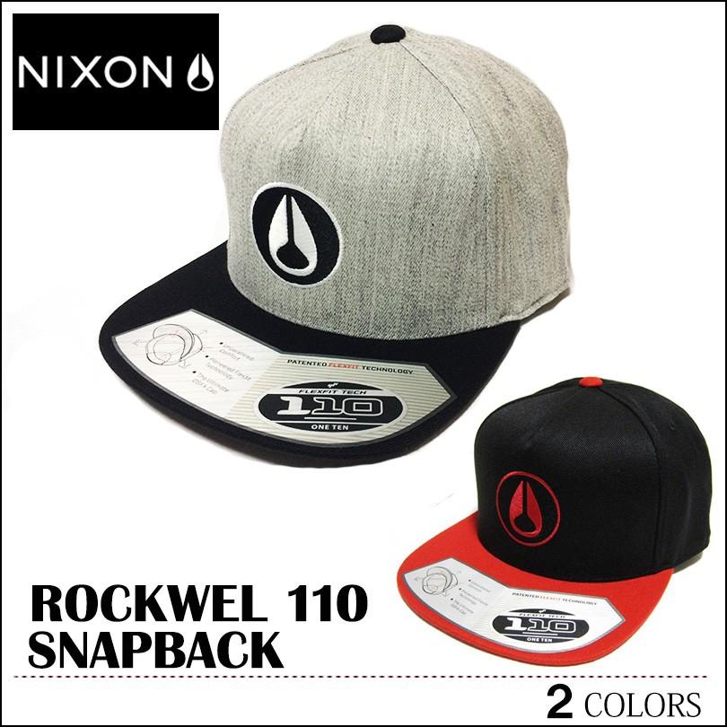 NIXON ニクソン キャップ スナップバック BBキャップ メジャーキャップ フレックスフィット 帽子 ロックウェル 110 ROCKWELL110 アウトドア メンズ レディース