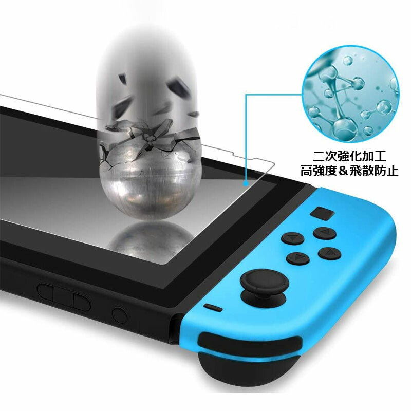 Nintendo Switch ブルーライト強化ガラスフィルム 保護フィルム 液晶保護 画面保護 ニンテンドー スイッチ 任天堂スイッチ テレビゲーム ガラスフィルム